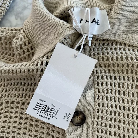 Frame Tonal Crochet Sweater size Medium
